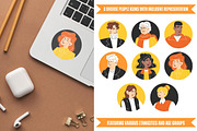 8 Flat User Avatar Icon Set, an Icon by YuskinKot (Thumbnail 4 of 4)