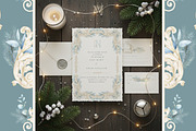Winter Deer Borders, wedding png, a Decorative Illustration by WonderWonder (Thumbnail 16 of 18)