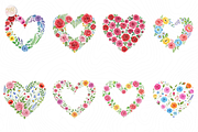Watercolor Floral Heart PNG., an Object Illustration by KennedyStudio (Thumbnail 2 of 4)