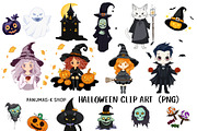 Cute Clip art for Halloween, an Object Graphic by PKshop (Thumbnail 1 of 5)