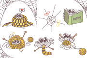 Cute spiders illustrations, an Illustration by Red_cat (Thumbnail 3 of 7)