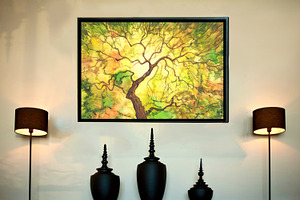Golden autumn tree.