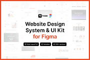 Website Design System & UI Kit Figma, an UI Kit Template by posikui (Thumbnail 1 of 5)