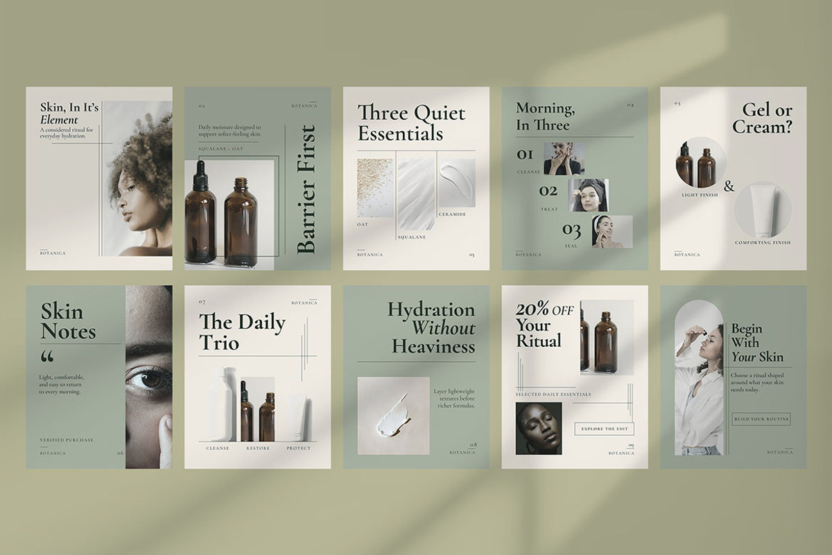 Luxury Skincare Instagram Post, a Social Media Template by Pitchlook.Studio (Photo 2 of 3)
