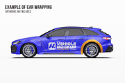 2027 Sport Performance Wagon Set, an Advertising Mockup by Halal Graphic Studio (Thumbnail 7 of 12)