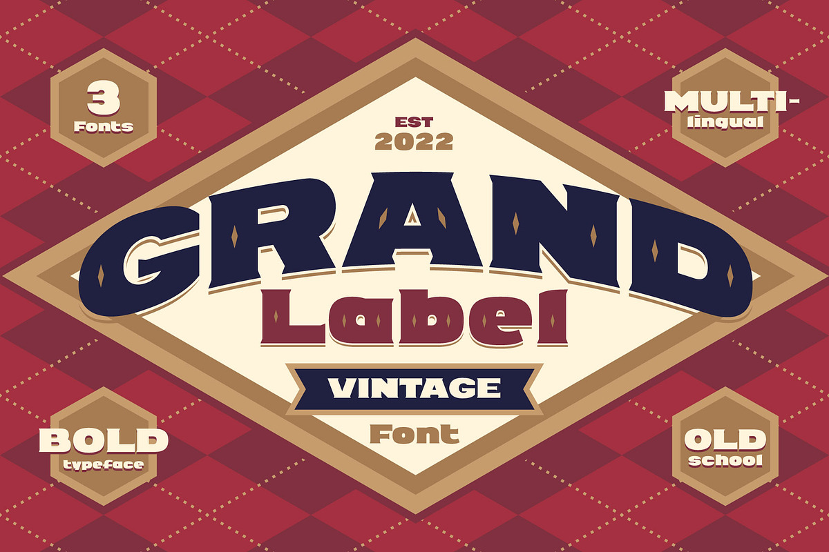 Grand Label - Font with Bonus, a Serif Font by Gleb Guralnyk (Photo 3 of 7)