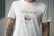 18 Sushi Bar Logos and Badges, a Branding & Logo Template by Vasya Kobelev (Thumbnail 9 of 13)