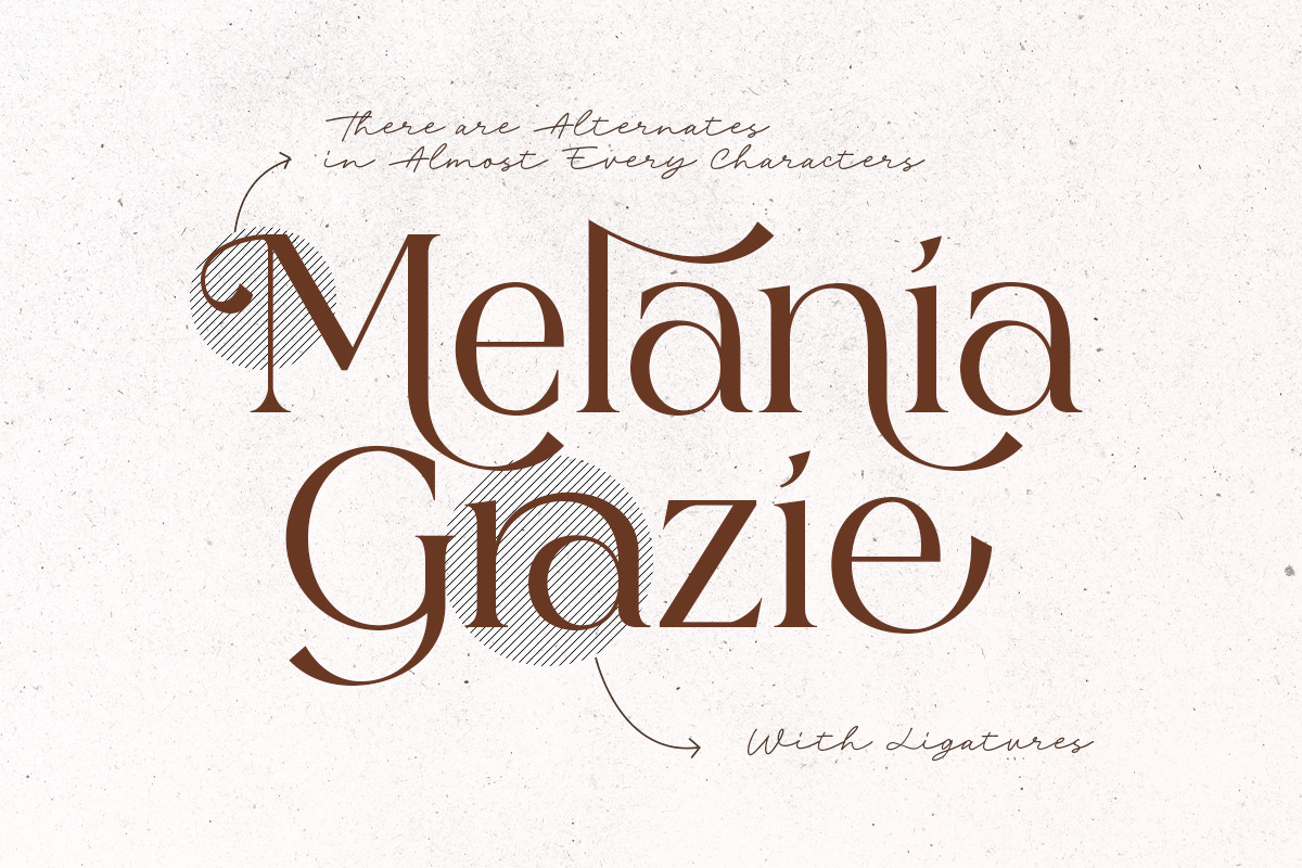 Blushing Rose - Stylish Modern Serif, a Serif Font by Sarid Ezra (Photo 2 of 13)