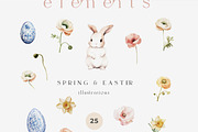 Spring & Easter Watercolor Clip Art, a Decorative Illustration by Laras Wonderland (Thumbnail 8 of 8)