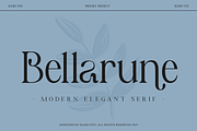 Bellarune Modern Elegant Serif Font, a Serif Font by Rasio Studio (Thumbnail 9 of 9)