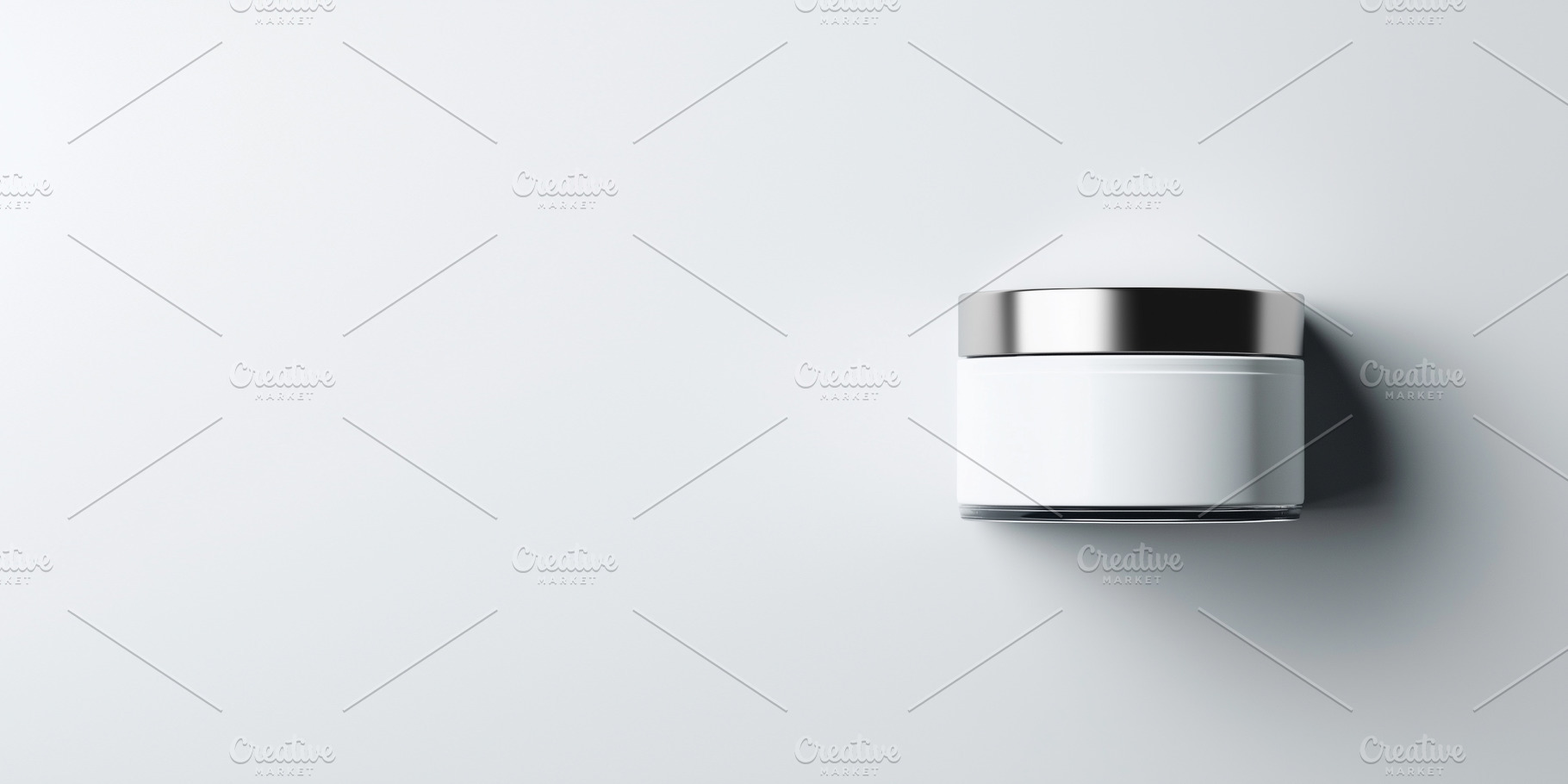 White cosmetic jar mockup with space, a Beauty & Fashion Photo by MistyDay