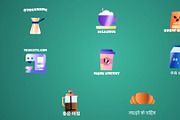 Breakfast Coffee Icons for DaVinci, a Templates & Theme by 2dfx (Thumbnail 1 of 2)