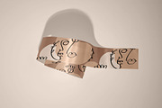 8 Mockups Textured Satin Ribbons, a Packaging Mockup by bazarova (Thumbnail 6 of 12)