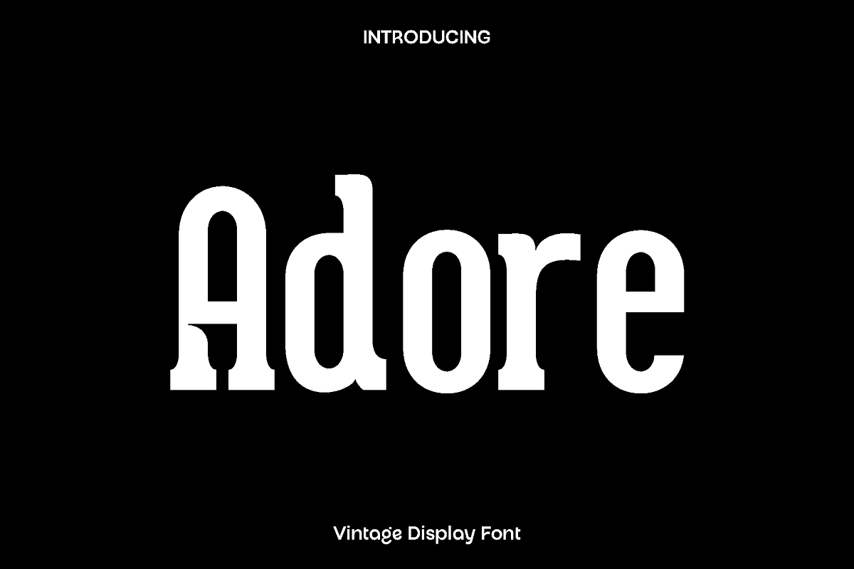 Adore Modern Serif Font, a Serif Font by Luna Shop (Photo 1 of 5)