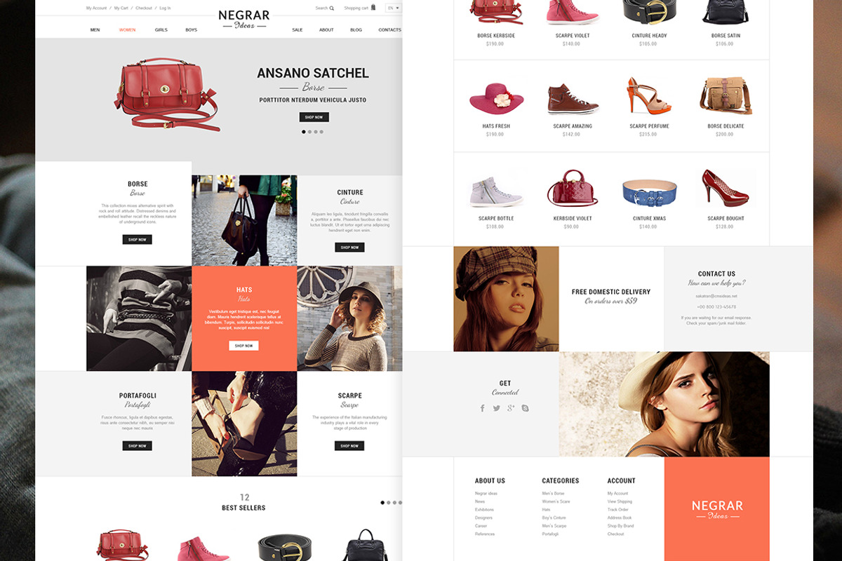 Magento Fashion Theme - Get big sale, a Websites & App Template by Cmsideas (Photo 3 of 5)