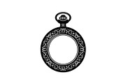 Vintage Pocket Watch SVG Bundle, an Illustration by yasushie (Thumbnail 3 of 31)
