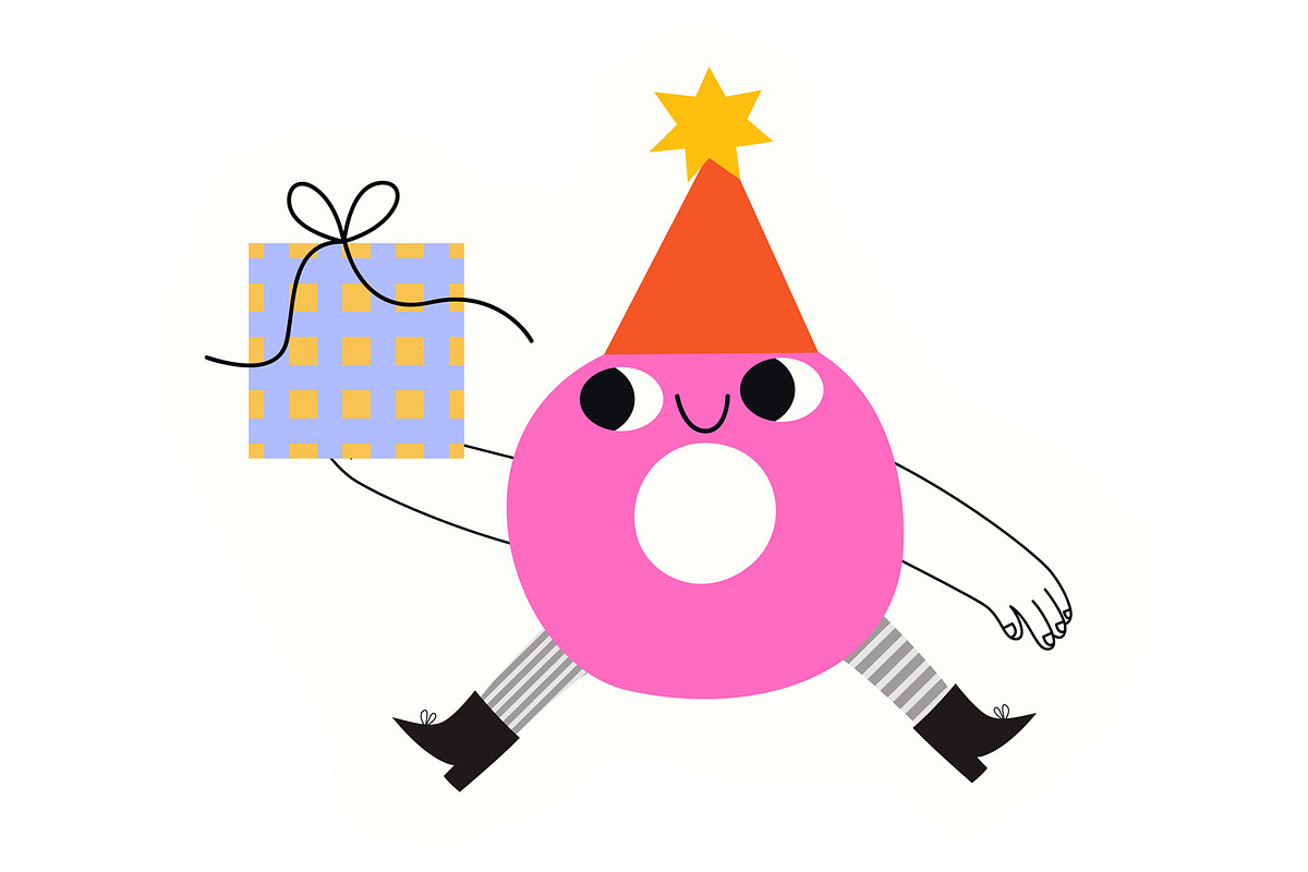 Cute Birthday Monsters Clipart, an Object Graphic by the_myro (Photo 3 of 11)