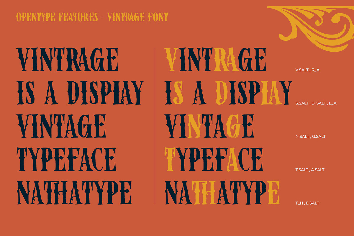 Vintrage, a Handwritten Font by Nathatype (Photo 8 of 15)