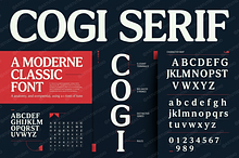 Cogi - A Refined Modern Serif Typefa