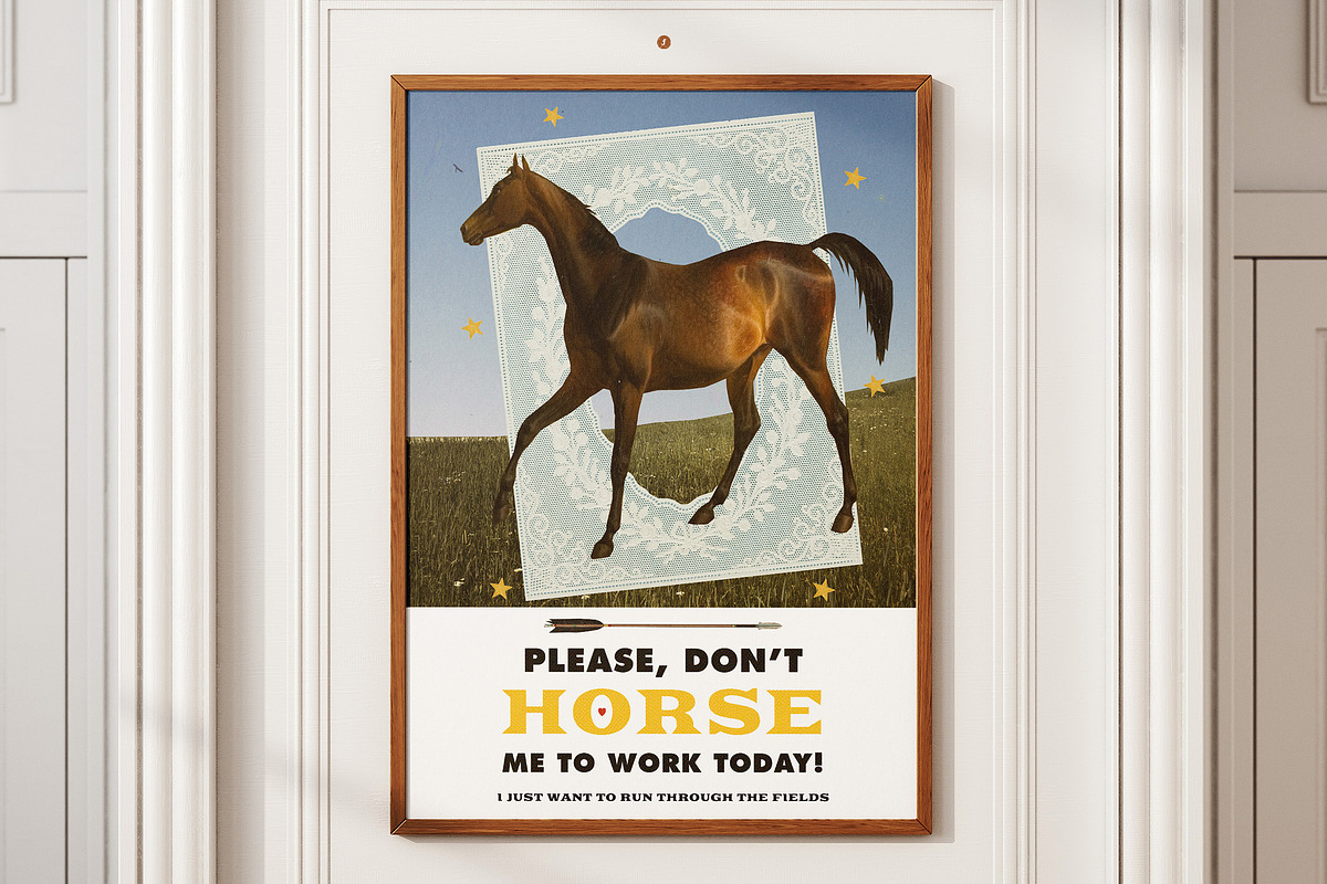 Horses - Mixed Media Collage Kit, an Object Graphic by Freezerondigital (Photo 3 of 14)