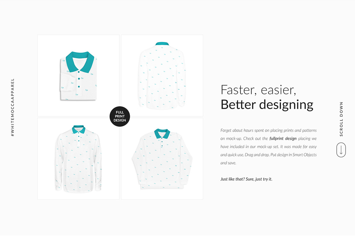 Polo Longsleeve Ghost Mock-ups FREE, a Books & Magazine Mockup by Apparel_Mockups (Photo 7 of 22)