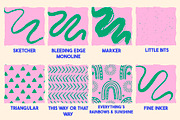 Pattern brushes for Procreate, a Brush Add-On by KJP Designs (Thumbnail 11 of 14)