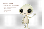 Outer Space Watercolor Clipart, an Illustration by MockupWizard (Thumbnail 4 of 5)