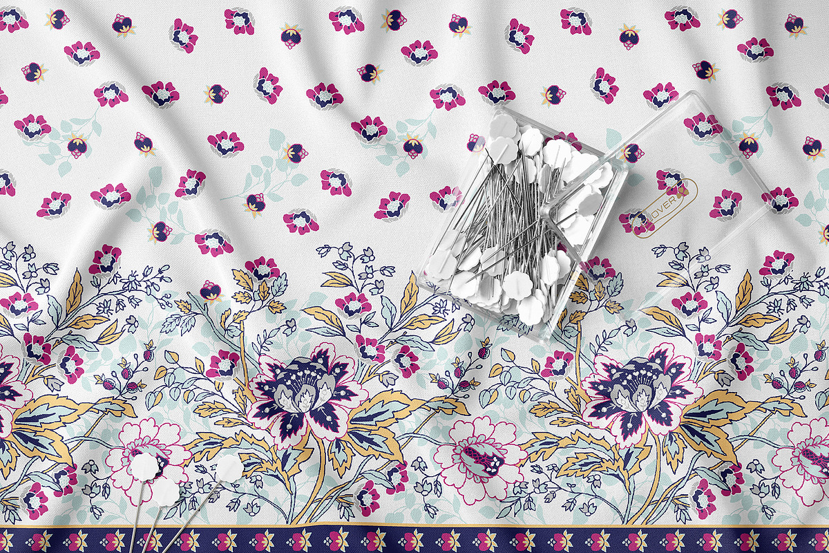 Ethnic Border Floral Pattern, a Pattern Graphic by StudioGlouna (Photo 9 of 9)