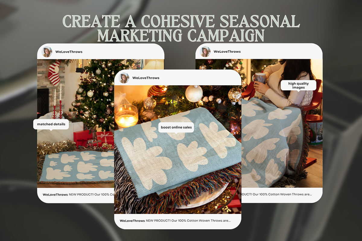 Woven Throw Blanket Mockup Bundle, a Household Mockup by VisualGrid (Photo 6 of 10)
