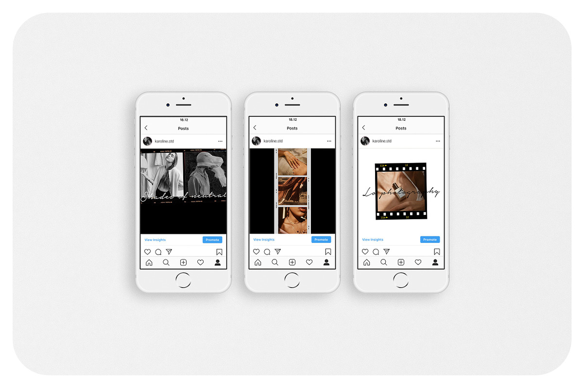 KAROLINE Instagram Feed, a Social Media Template by Aprilea (Photo 3 of 7)