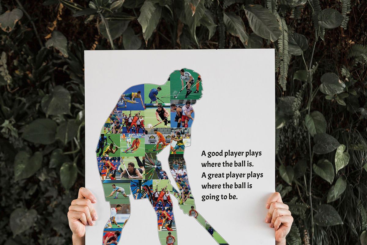 Field Hockey man photo collage, a Templates & Theme by AIW SOLUTIONS (Photo 3 of 4)