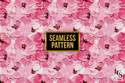 Pink Abstract Painted Flowers Papers, a Pattern Graphic by Creative Store (Thumbnail 3 of 5)