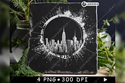 New York Logo City Skyline Urban, a Background Graphic by LaseredNinja (Thumbnail 3 of 7)