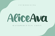 Alice Ava Handdrawn, a Handwritten Font by Gumrega Studio (Thumbnail 1 of 7)