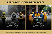 61 Labor day social media posts set, a Social Media Template by Walldecorated (Thumbnail 11 of 29)