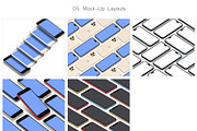 3D iPhone Presentation Mock-Up Bun 5, an iPhone Mockup by Graphicsworld125 (Thumbnail 2 of 14)
