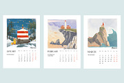 2026 Illustrated Calendar, a Print Template by Dashnpro (Thumbnail 3 of 7)