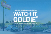 Watch it Goldie | Hand Drawn Font, a Handwritten Font by Supersimbo © (Thumbnail 1 of 7)