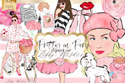 Paris Clip art illustrations, an Illustration by Libby Wishes (Thumbnail 1 of 7)