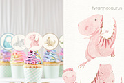 Dinosaurs cute illustration, an Illustration by Love Watercolor Store (Thumbnail 5 of 13)