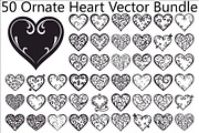 Ornate Heart Vector Bundle, an Illustration by Designs_River (Thumbnail 1 of 51)