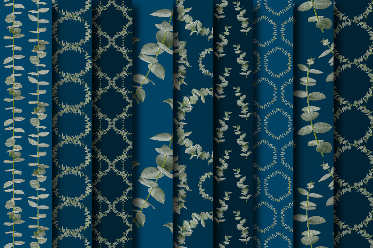Eucalyptus Seamless Patterns, a Pattern Graphic by Turning Moss (Photo 12 of 14)