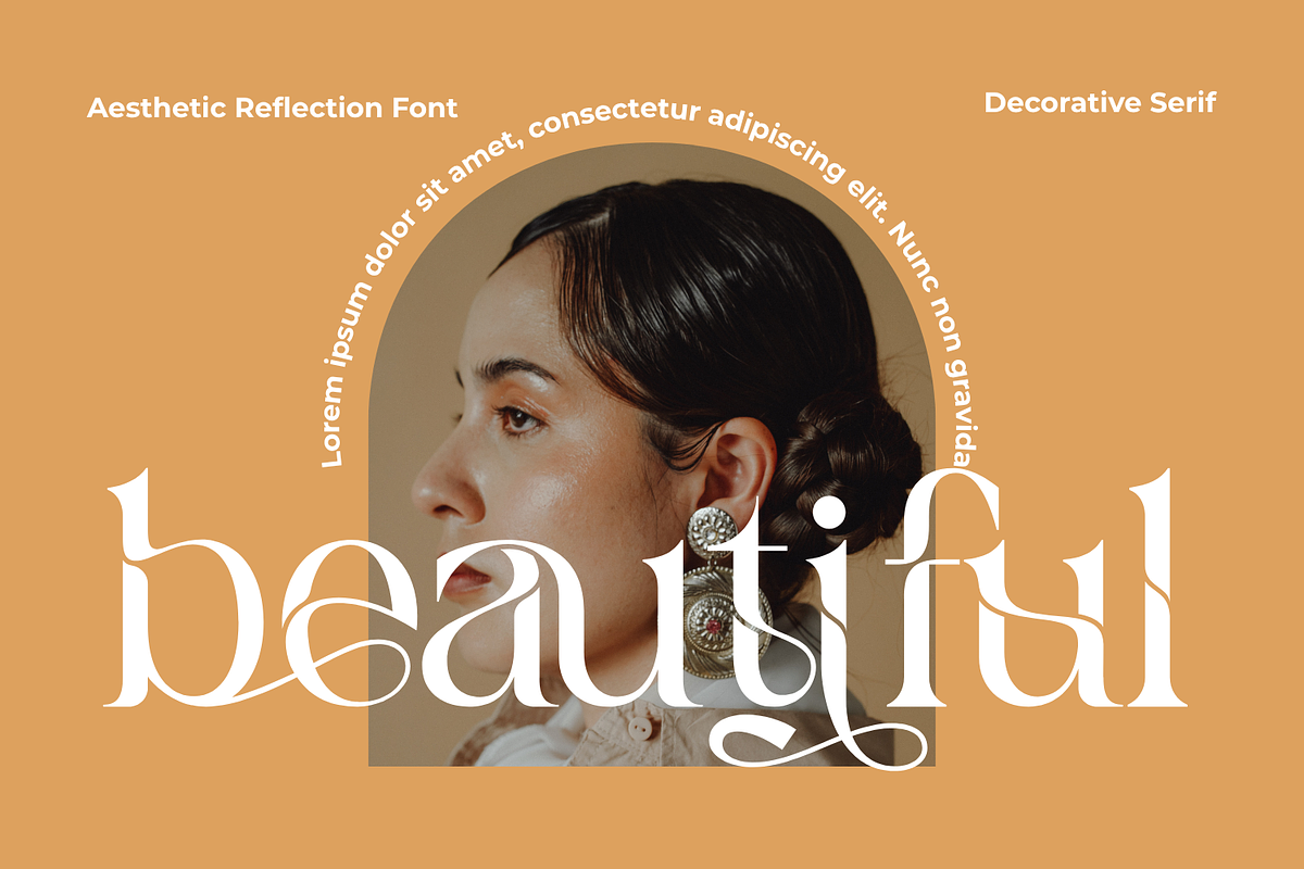 Aesthetic Reflection Elegant Font, a Serif Font by 177Studio (Photo 4 of 8)