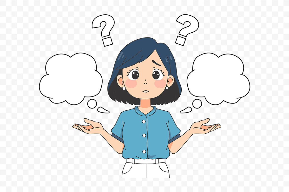 Confused Woman Thinking Illustration, a Person Illustration by Partikusi Design (Photo 2 of 3)