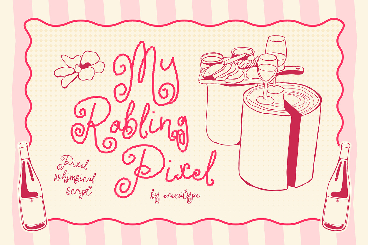 My Rabling - Whimsical Pixel, a Handwritten Font by executypeStudio (Photo 1 of 10)