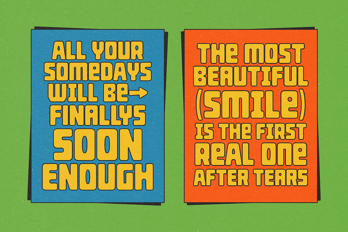 TNSC Huberica - Display Font, a Sans Serif Font by The Native Saint Club (Photo 6 of 14)