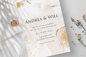 Gold Watercolor Shapes Png Overlays