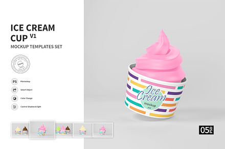 Ice Cream Cup vol.01 - Mockup