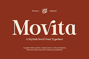 Movita Stylish Font Typeface, a Serif Font by OV Type (Thumbnail 1 of 10)