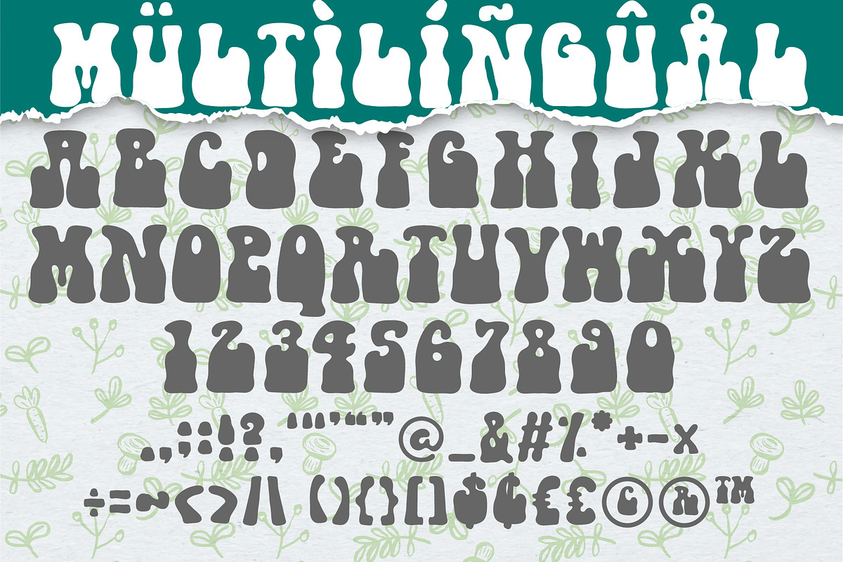 Vegan Retro Font, a Serif Font by Nobu Collections (Photo 10 of 10)